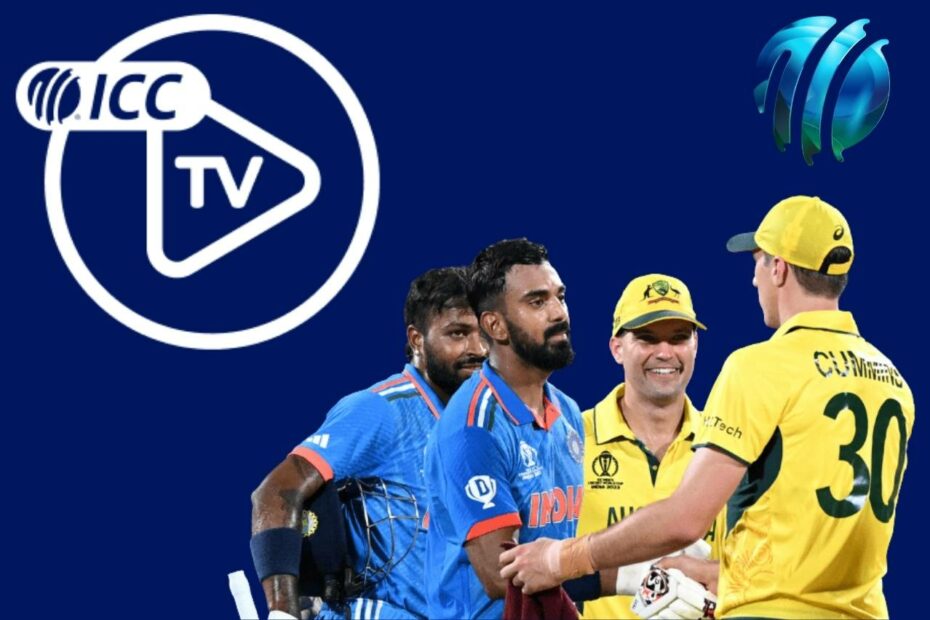 Tela do ICC.tv usada para assistir críquete ao vivo online com segurança