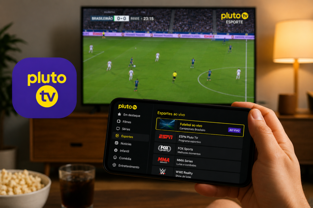 Pluto TV facilita o acesso ao futebol ao vivo com streaming gratuito e multiplataforma.