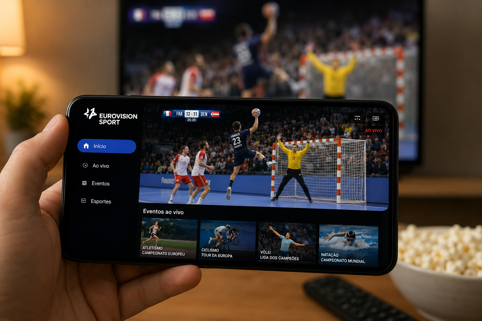 Eurovision Sport reúne transmissões esportivas internacionais com qualidade e praticidade.