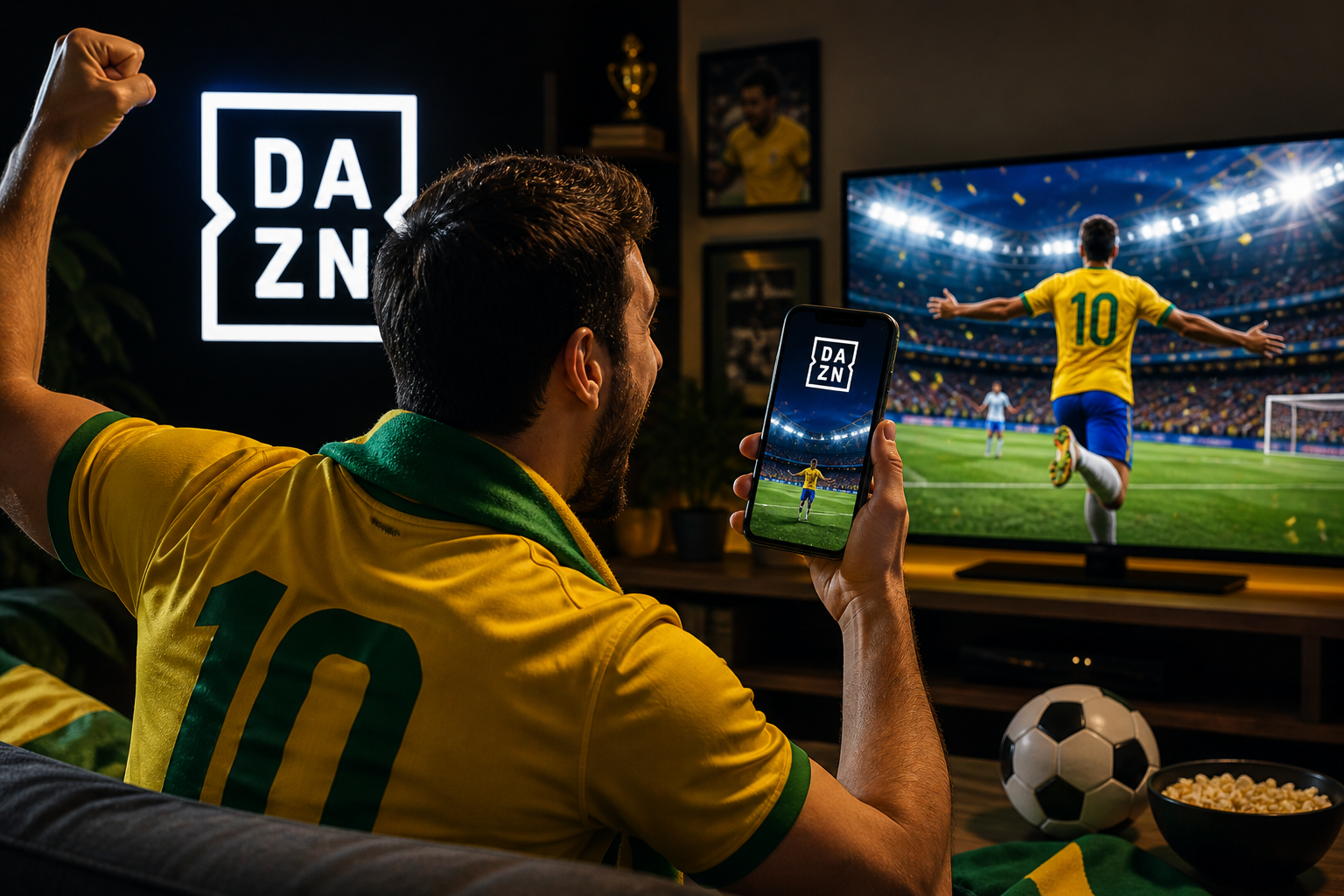 DAZN Grátis facilita acompanhar a Copa do Mundo 2026 ao vivo em qualquer dispositivo.