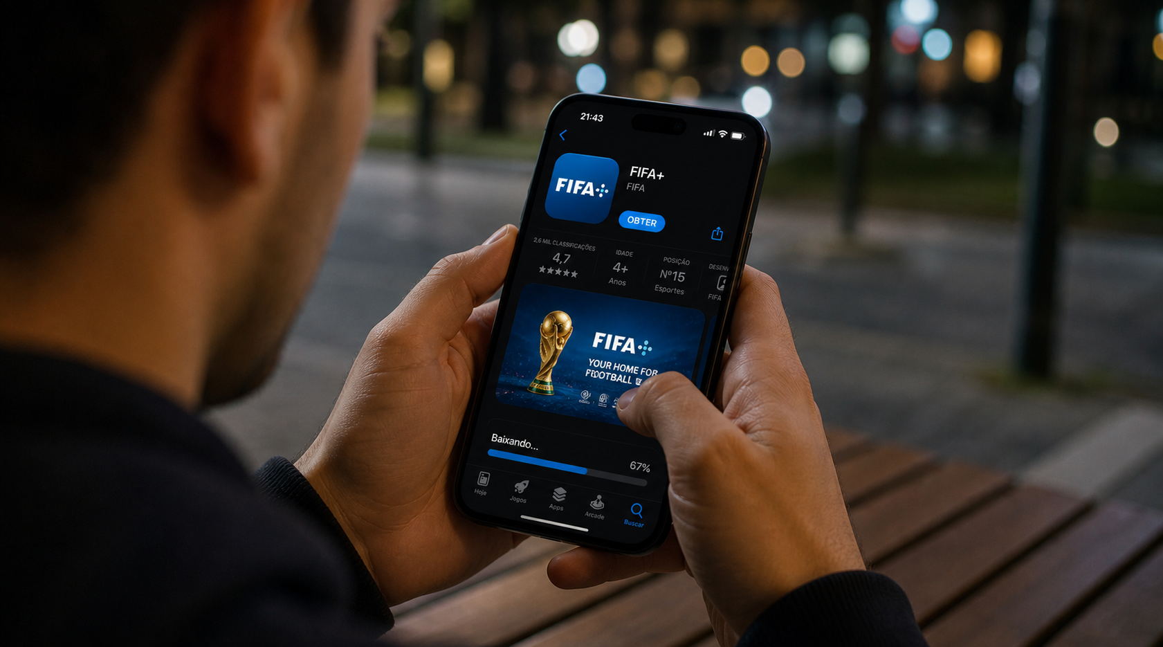 FIFA+ transforma a experiência de assistir futebol online com jogos ao vivo e conteúdo exclusivo.