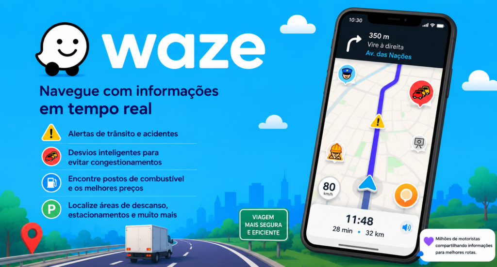 Waze App - Sua rota em tempo Real