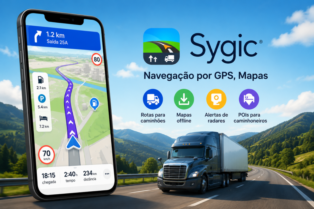 App Sygic Truck GPS para Caminhões