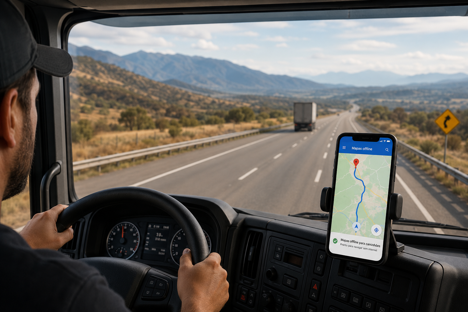 Mapas Offline para Caminhões: descubra como utilizar o Google Maps sem internet para planejar rotas, manter a navegação ativa e viajar com mais segurança em qualquer trecho da estrada.